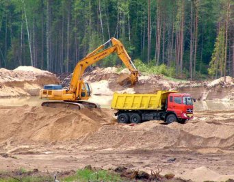 добыча карьерного песка